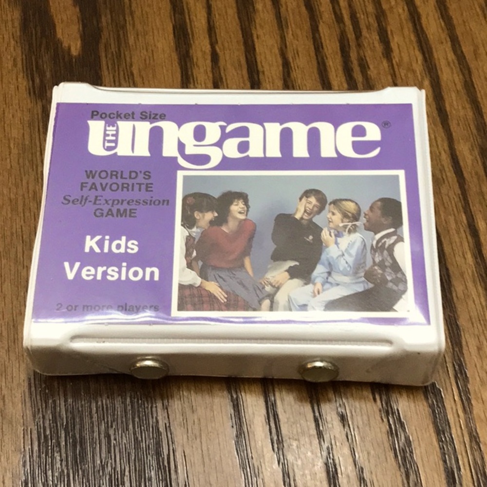 The UnGame Cards Kids Version Pocket Travel Size Communication Game Vintage